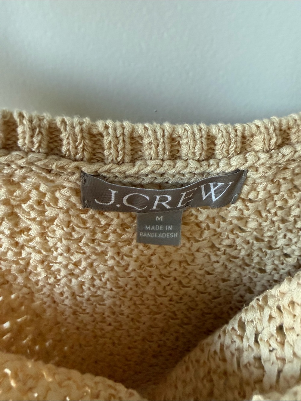 J. Crew Cream Crochet Knit Tank - Picture 3 of 3